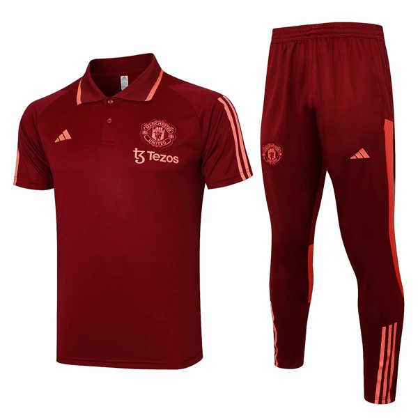 Polo Manchester United Set Completo 2024 Rosso